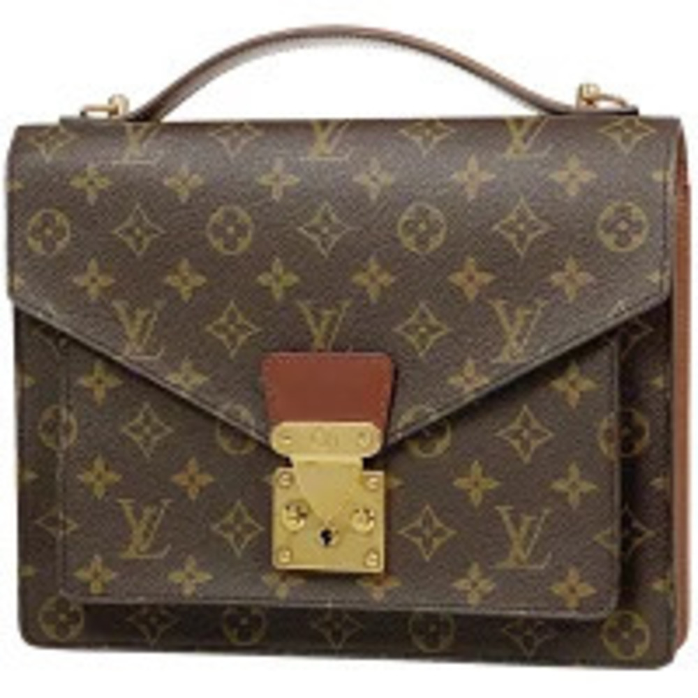 Louis Vuitton Monceau Shoulder Bag Handbag Monogram Brown